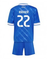 Otroške Nogometnih dresov Real Madrid Antonio Rudiger #22 Tretji 2025-26 Kratki rokavi (+ hlače)